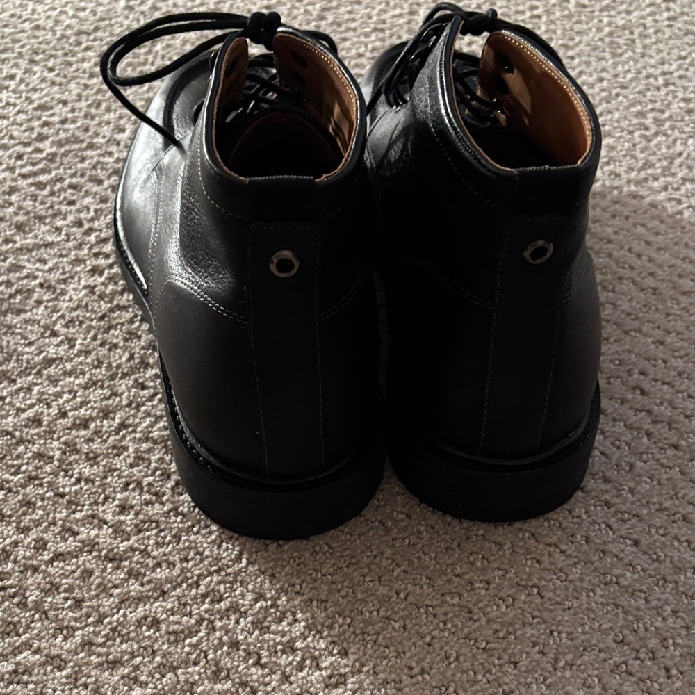 Warfield & Grand Ogden Dark Leather Lace-Up Boots - Picture 2 of 5